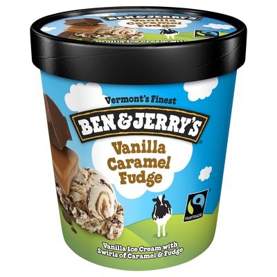 Ben & Jerrys Vanilla Caramel Fudge 8/Pt [UNFI  #0362996]