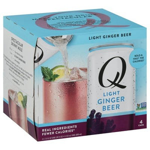 Q Drinks Ginger Beer Light 6/4/7.5OZ [UNFI #2344323] [ebt] T