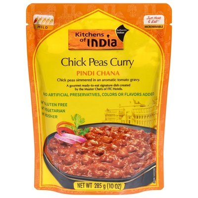 Kitchens Of India Chick Peas Curry Pindi Chana Mild 6/10 OZ [UNFI #0734475] [ebt]