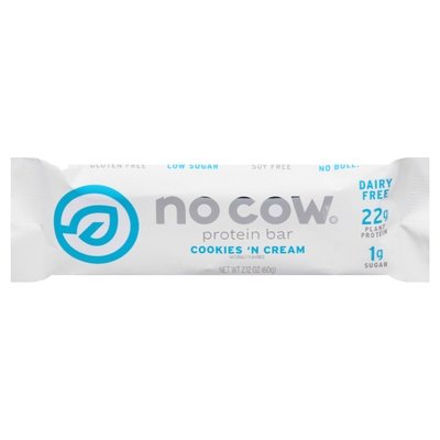 No Cow Protein Bar Cookies N Cream 12/2.12 Z [UNFI #2738177] [ebt]