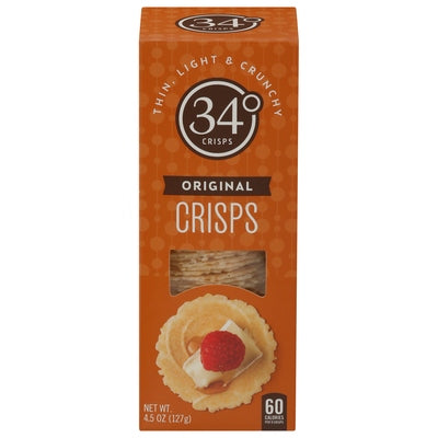 34 Degrees Crisps Original 12/4.5 OZ [UNFI #2852481] [ebt]