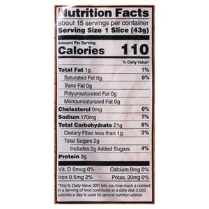 OG2 Rudis Bread Country Morning White 8/22 OZ [UNFI  #0940296]