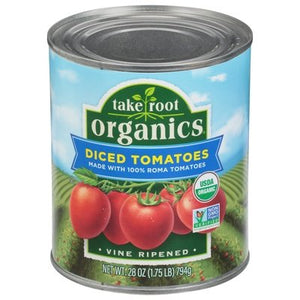 Take Root Organics Diced Tomatoes Vine Ripened 6/28 OZ [UNFI #2941532] [ebt]