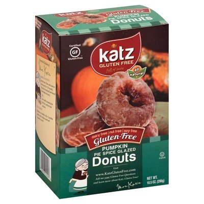 Katz Gluten Free Donuts Pumpkin Spice Glazed 6/10.5 OZ [UNFI  #1751890]