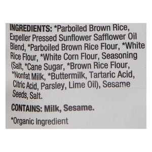 Lundberg Family Farms Rice Chips Fiesta Lime 6/5.5 OZ [UNFI #3028982] [ebt]