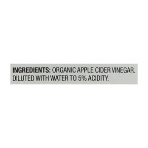Spectrum Naturals Apple Cider Vinegar Organic UNFI ltered 4/Gal [UNFI #0326462] [ebt]
