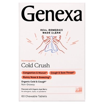 Genexa Cold Crush Homeopathic Acai Berry Chewable Tablets 60 TAB [UNFI #1960624] T