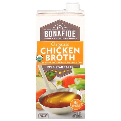 Bonafide Provisions Chicken Broth Organic 6/32 OZ [UNFI #2724995] [ebt]