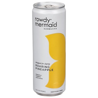 Rowdy Mermaid Kombucha Kombucha Roaring Pineapple 12/12 OZ [UNFI #2465680] [ebt]