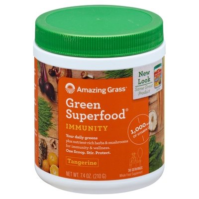 Amazing Grass Green Superfood Immunity Tangerine 1/7.4 OZ [UNFI #2186609] T