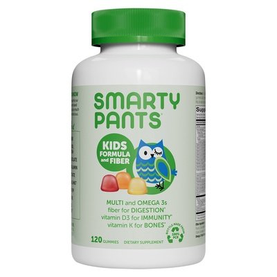 Smartypants Formula And Fiber Kids Gummies Strawberry Banana Orange And Lemon 1/120 CT [UNFI #1416189] T