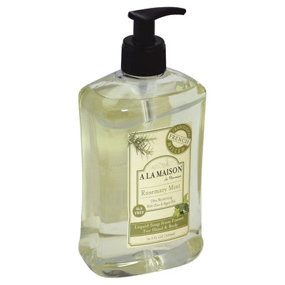 A La Maison Liquid Soap For Hand & Body Rosemary Mint 16.9 OZ [UNFI #0702878] T