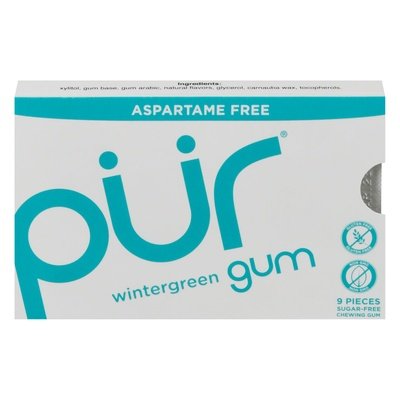 Pur Gum Chewing Gum Aspartame Free Wintergreen 12/12.6GR [UNFI #1523844] [ebt] T