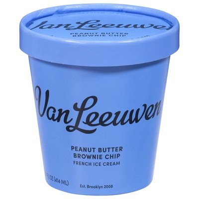 Van Leeuwen Ice Cream Ice Cream Pb Brownie Chip 8/14 OZ [UNFI  #2657609]