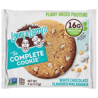 Lenny & Larrys Cookies White Chocolate Flavored Macadamia 12/4 OZ [UNFI #1688951] [ebt]