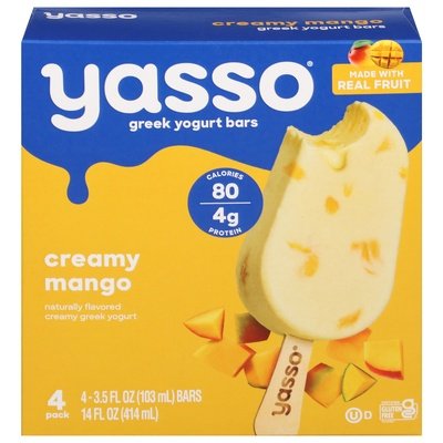 Yasso Creamy Mango Greek Yogurt Bar 8/4/3.5 Z [UNFI  #3053055]