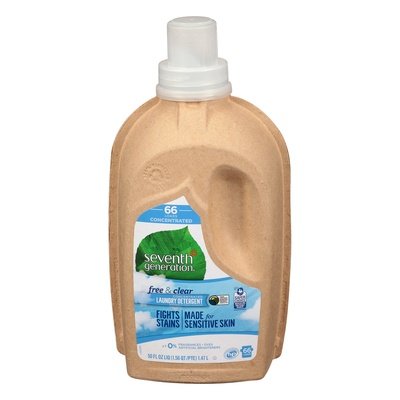 Seventh Generation Laundry Detergent Concentrated Free & Clear 6/50 OZ [UNFI #752782] T