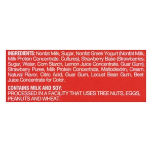 Yasso Strawberry Greek Yogurt 8/4/3.5 Z [UNFI  #3053063]