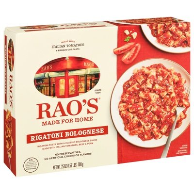 Raos Rigatoni Bolognese 6/25 OZ [UNFI  #2719813]