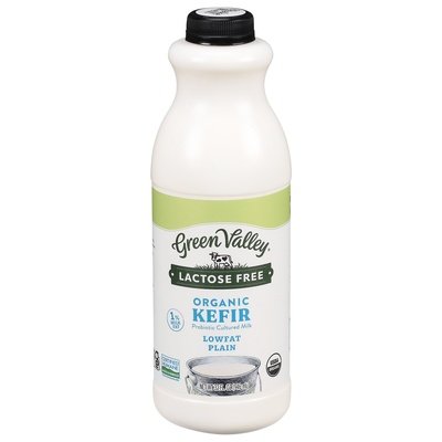 Green Valley Creamery Kefir Lactose Free Lowfat Organic Plain 6/32 OZ [UNFI #0473959] [ebt]