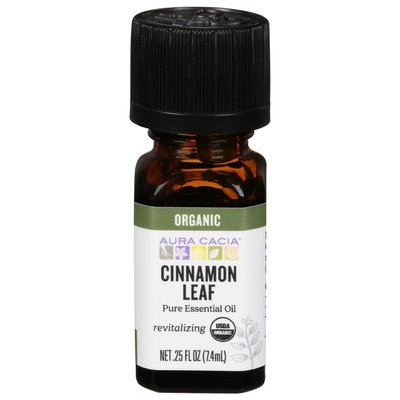 Aura Cacia Pure Essential Oil Organic Cinnamon Leaf 1/.25 OZ [UNFI #325514] T
