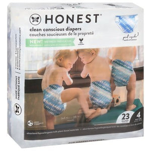 The Honest Co Diapers Busy Babe Size 4 (22-37 lbs) Tie-Dye 23 CT [UNFI #2452712] T