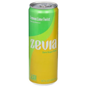 Zevia Soda Zero Sugar Lemon Lime Twist 12/12 OZ [UNFI #2819233] [ebt] T