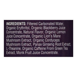 Odyssey Mushroom Elixir Sparkling Energy + Focus Blackberry Lemon Twist 12/12 OZ [UNFI #2849396] [ebt] T