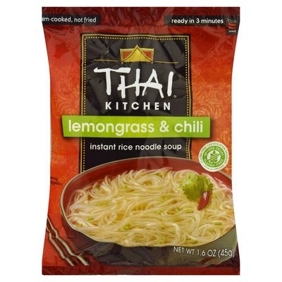 Thai Kitchen Rice Noodle Soup Instant Lemongrass & Chili 12/1.6 OZ [UNFI #0904490] [ebt]