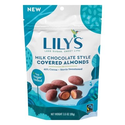 Lilys Covered Almonds Milk Chocolate Style 40% Cocoa 12/3.5OZ [UNFI #2384667] [ebt] T