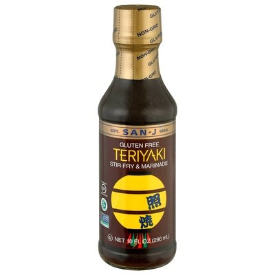 San-J Stir-Fry & Marinade Gluten Free Teriyaki 6/10 OZ [UNFI #0185769] [ebt]