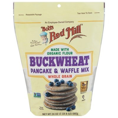 Bobs Red Mill Pancake & Waffle Mix Buckwheat Whole Grain 4/24 OZ [UNFI #2419646] [ebt]