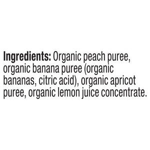 Plum Organics Stage 2 Organic Peach Banana & Apricot 4oz Pouch 6/4 OZ [UNFI #1144542] [ebt]