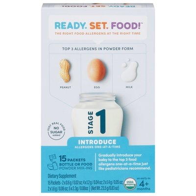 Ready Set Food Powder Mix-Ins Introduce Stage 1 (4+ Months) 8/.66 OZ [UNFI #2999878] T