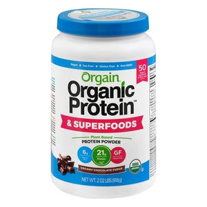 Orgain Protein Powder Superfoods Creamy Chocolate Fudge Flavor 1/2.02 LB [UNFI #2470912] T