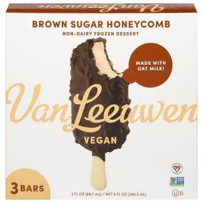 Van Leeuwen Ice Cream Brown Sugar Honeycomb 3Ct 8/9 OZ [UNFI  #3040326]