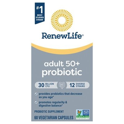 Renew Life Probiotic Adult 50+ Vegetarian Capsules 6/60 VCAP [UNFI #2624039] T