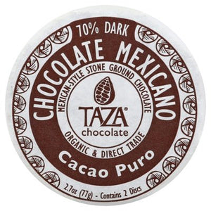Taza Chocolate Dark Chocolate Mexican-Style Stone Ground 70% 12/2.7 OZ [UNFI #1575141] [ebt] T