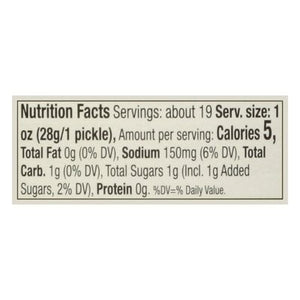 Kuhne Barrel Pickles Kosher 6/34.2 OZ [UNFI #1736933] [ebt]