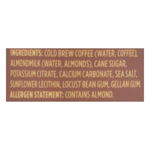 Califia Farms Coffee Cold Brew With Almond Milk Xx Expresso 8/10.5 OZ [UNFI #1507524] [ebt] T