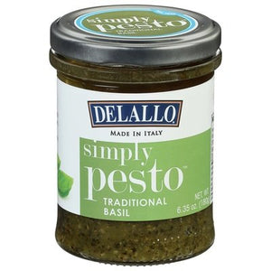Delallo Simply Pesto Traditional Basil 12/6.35OZ [UNFI #1563162] [ebt]