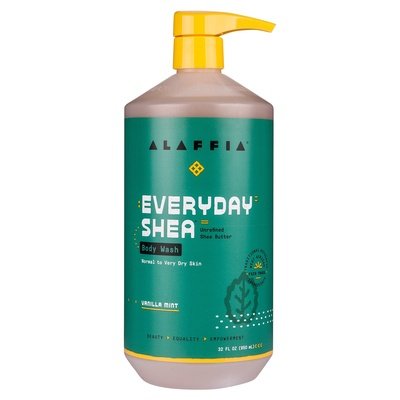 Alaffia Body Wash Unrefined Shea Butter Vanilla Mint 1/32 OZ [UNFI #1754266] T