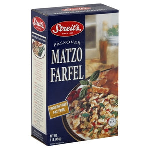 Streits Passover Matzo Farfel Sodium Free Fat Free 18/1 LB  [UNFI #0195586]