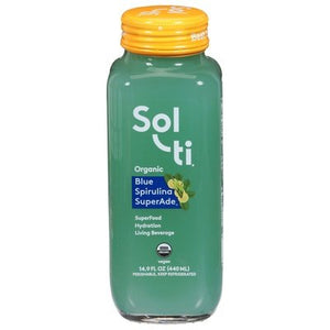 Sol-Ti Living Beverage Organic Blue Spirulina SuperAde 6/14.9 OZ [UNFI #2712701] [ebt] T