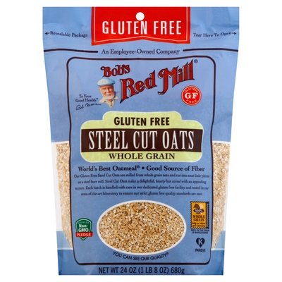 Bobs Red Mill Steel Cut Oats Whole Grain 4/24 OZ [UNFI #2270189] [ebt]