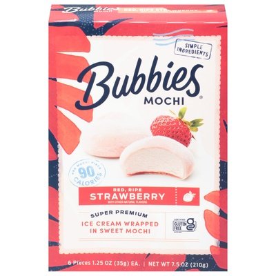 Bubbies Mochi Icrm Straw 8/7.5 OZ [UNFI  #2211084]