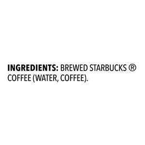Starbucks Coffee Iced Coffee Medium Roast Black Unsweetened 8/48 OZ [UNFI #2287167] [ebt] T