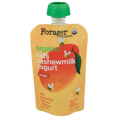 Forager Project Cashewmilk Yogurt Dairy Free Organic Mango Kids 8/3.2 OZ [UNFI #2840247] [ebt]