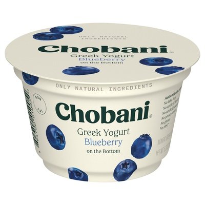 Chobani Yogurt Greek Nonfat Blueberry On The Bottom 12/5.3 OZ [UNFI #1512375] [ebt]