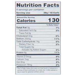 Lesser Evil Power Curls No Cheese Cheesiness 9/4 OZ [UNFI #2785210] [ebt]